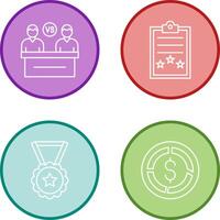 Meeting and Result Icon vector