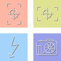 focus vertical and focus horizontal Icon vector