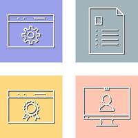 analytics and web optimization Icon vector