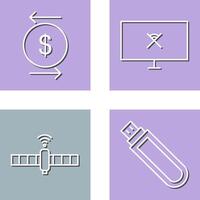 transaction and disconnected network Icon vector