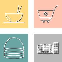 food and cancel order Icon vector