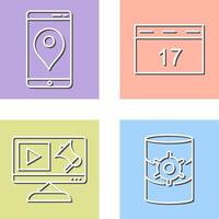 Gps Service and Event Management Icon vector