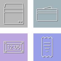 box and wallet Icon vector