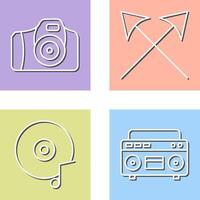 Camera and Arrows Icon vector