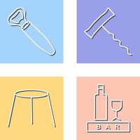 opener and corkscrew Icon vector