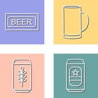 Beer Sign and Beer Mug Icon vector