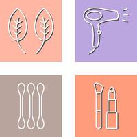 Herb and Hair removal Icon vector