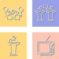 Protest and Debate Icon vector