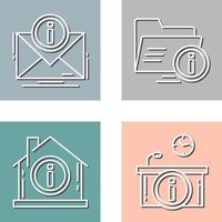 e mail and folder Icon vector