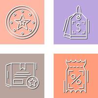 Recommended and Price Tag Icon vector