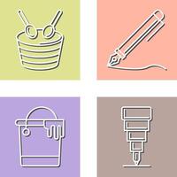 Drum and Pen Icon vector