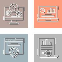 Upload and Dashboard Icon vector