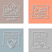 Upload and Dashboard Icon vector