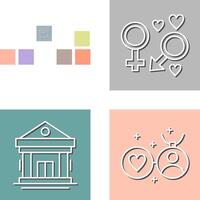 Wedding and Genders Icon vector