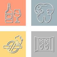 Wine and Caries Icon vector