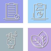 Selected and Diagram Icon vector