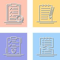 Medical Examination List and Check Up List Icon vector