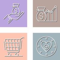 Wage and Email Icon vector