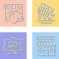 Time is Money and Offer End Icon vector