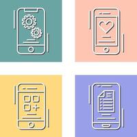 Setting and Favourite Icon vector