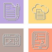 Document and File Icon vector