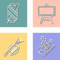 Needle and Easel Icon vector