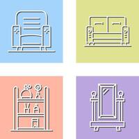 Armchair and Sofa Icon vector