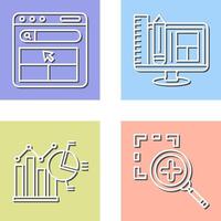 Website and Web Design Icon vector