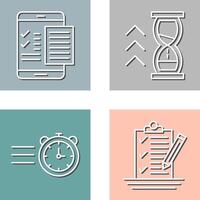 Check List and Quick Response Icon vector