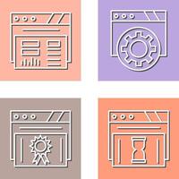 Dashboard and Browser Icon vector