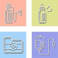 Oxygen and Dropper Icon vector