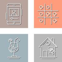 log and Tic Tac Toe Icon vector