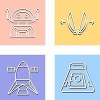 robot and playload Icon vector