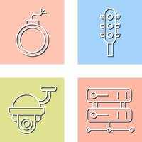 Traffic Signal and Block Icon vector