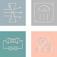 Dispersion and Weight Scale Icon vector