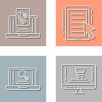 Contact and Ebook Icon vector