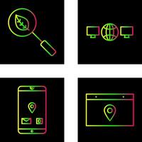 organic search and networks Icon vector