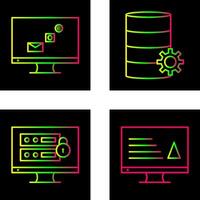 digital marketing and database management Icon vector