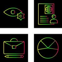 view setting and global profile Icon vector