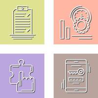 Check List and Performance Icon vector