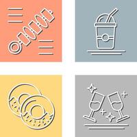 Skewer and Frappe Icon vector