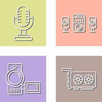 Microphone and Sound System Icon vector