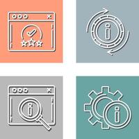 rating and refresh Icon vector