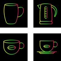 mug and kettle Icon vector