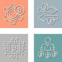 Setting and Money Exchange Icon vector