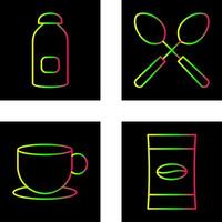 syrup and spoon Icon vector