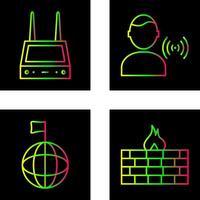 router and signal Icon vector