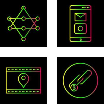 Networks and Mobile Applications Icon vector