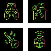 Game Controller and home repair Icon vector