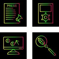 Press Releases and Management Icon vector